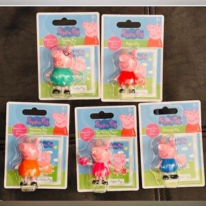 Peppa Pig Full Set of Micro Figures - 5 in set